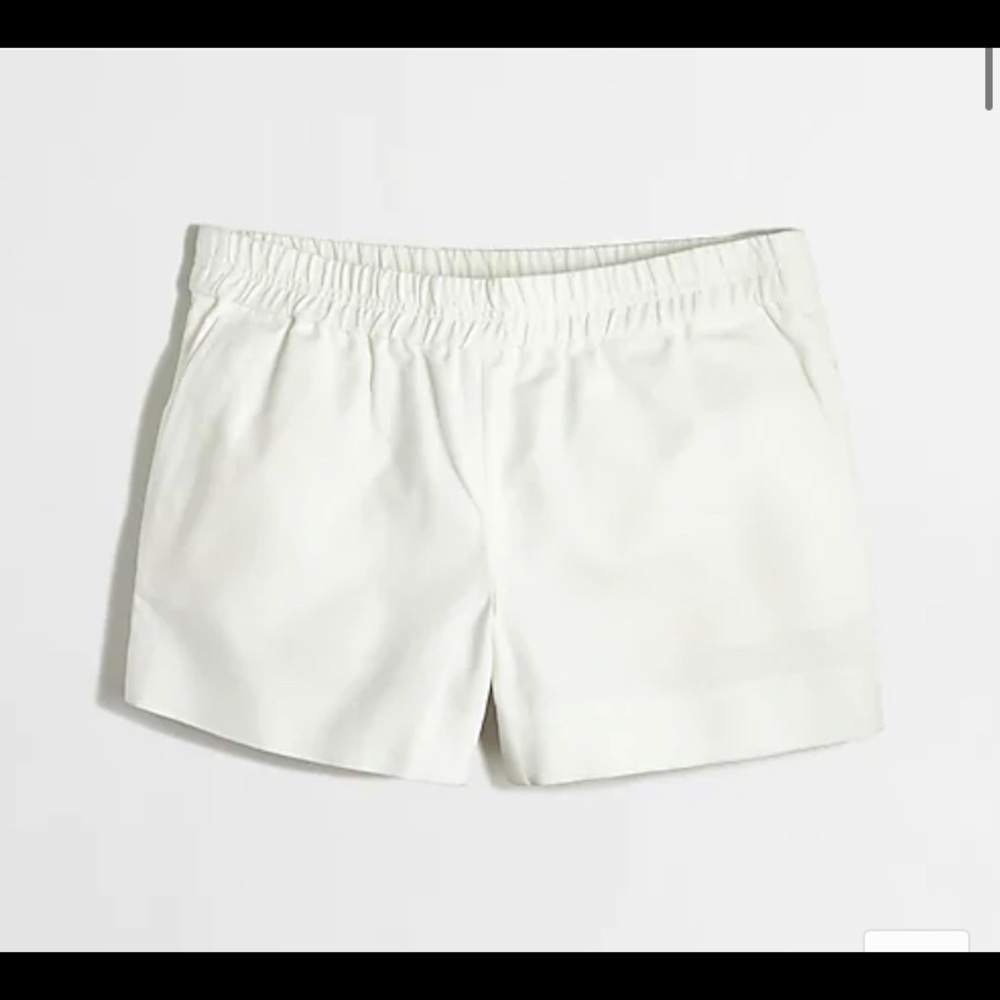 J Crew Boardwalk Pull On Shorts 3’’ size 2 white